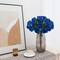10 PCS Blue Artificial Roses Silk Fake Flowers with Long Stems Real Touch Faux Rose Bouquet for Wedding Centerpieces Home Office Hotel Party Decor